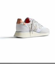 Carica l'immagine nel visualizzatore di Gallery, Sneakers Suede Nylon Bianco