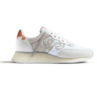 Carica l'immagine nel visualizzatore di Gallery, Sneakers Suede Nylon Bianco