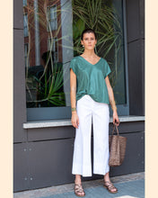 Carica l'immagine nel visualizzatore di Gallery, Pantalone Cotone Gamba Larga
