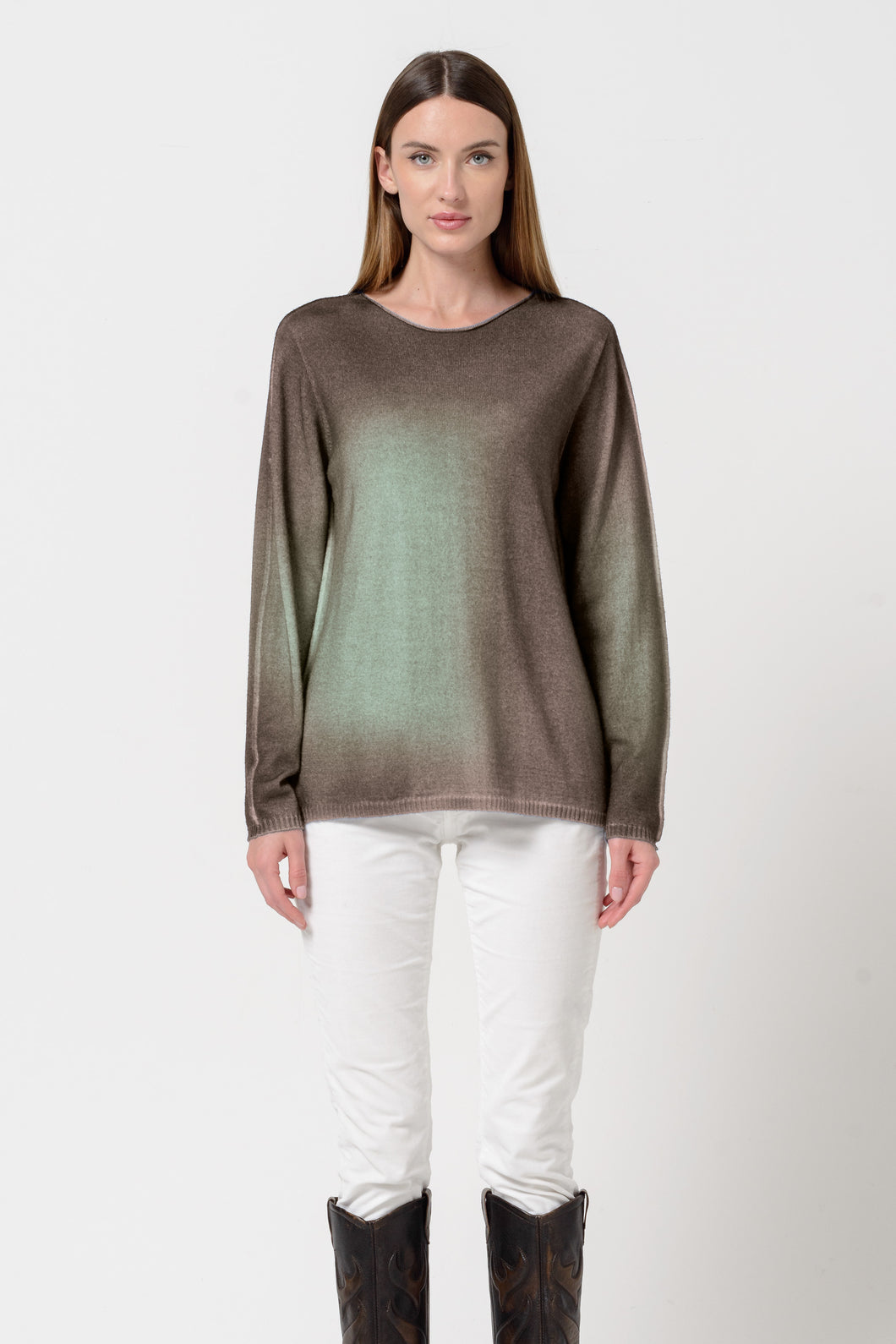 MAGLIA SC V LOOSE SFUMATA