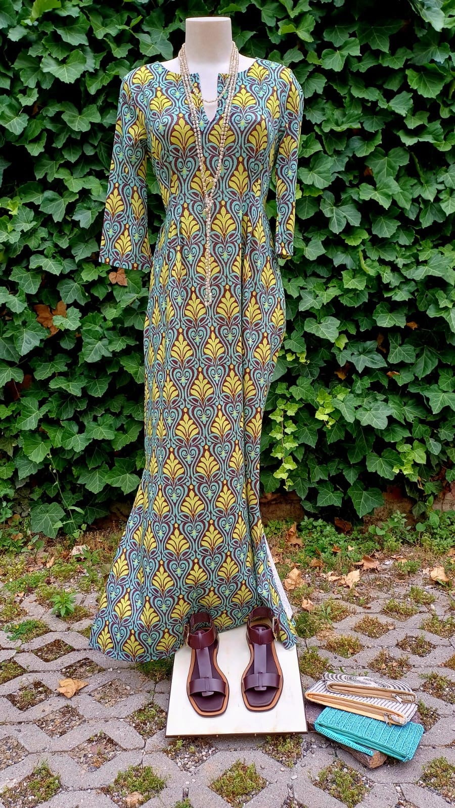 ABITO LUNGO CAFTA  JERSEY LUREX