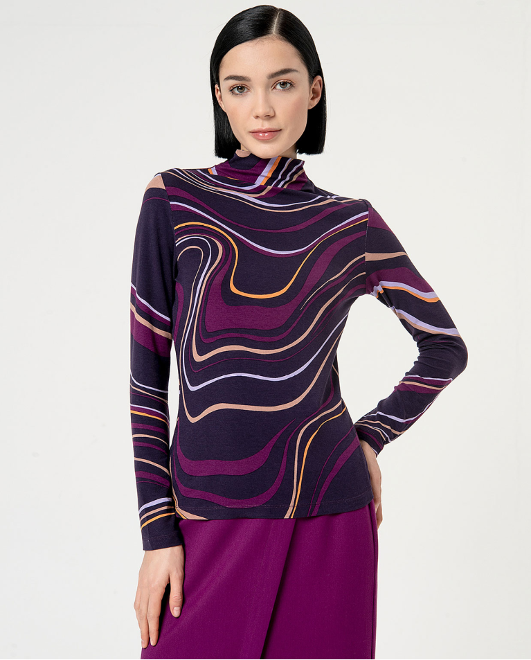 Lupetto jersey purple optical