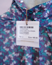 Carica l&#39;immagine nel visualizzatore di Gallery, Camicia Seta Polo Stampa Magnolia Verde
