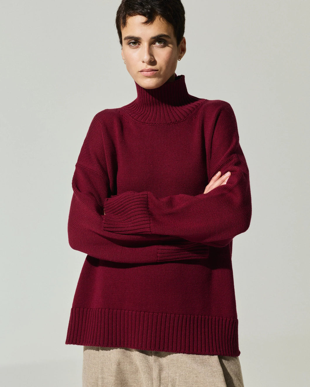 ATELIER PIECES UNIQUES MAGLIA OVER SOFT MERINO