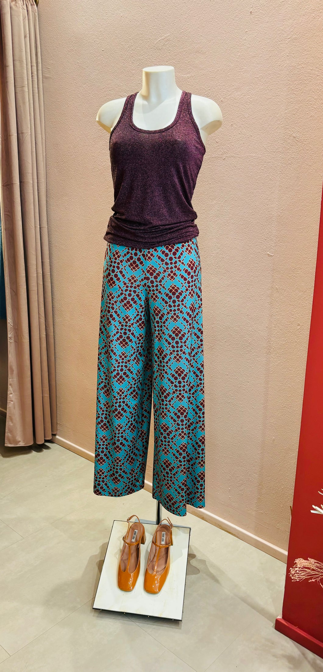 Top vogatore lurex