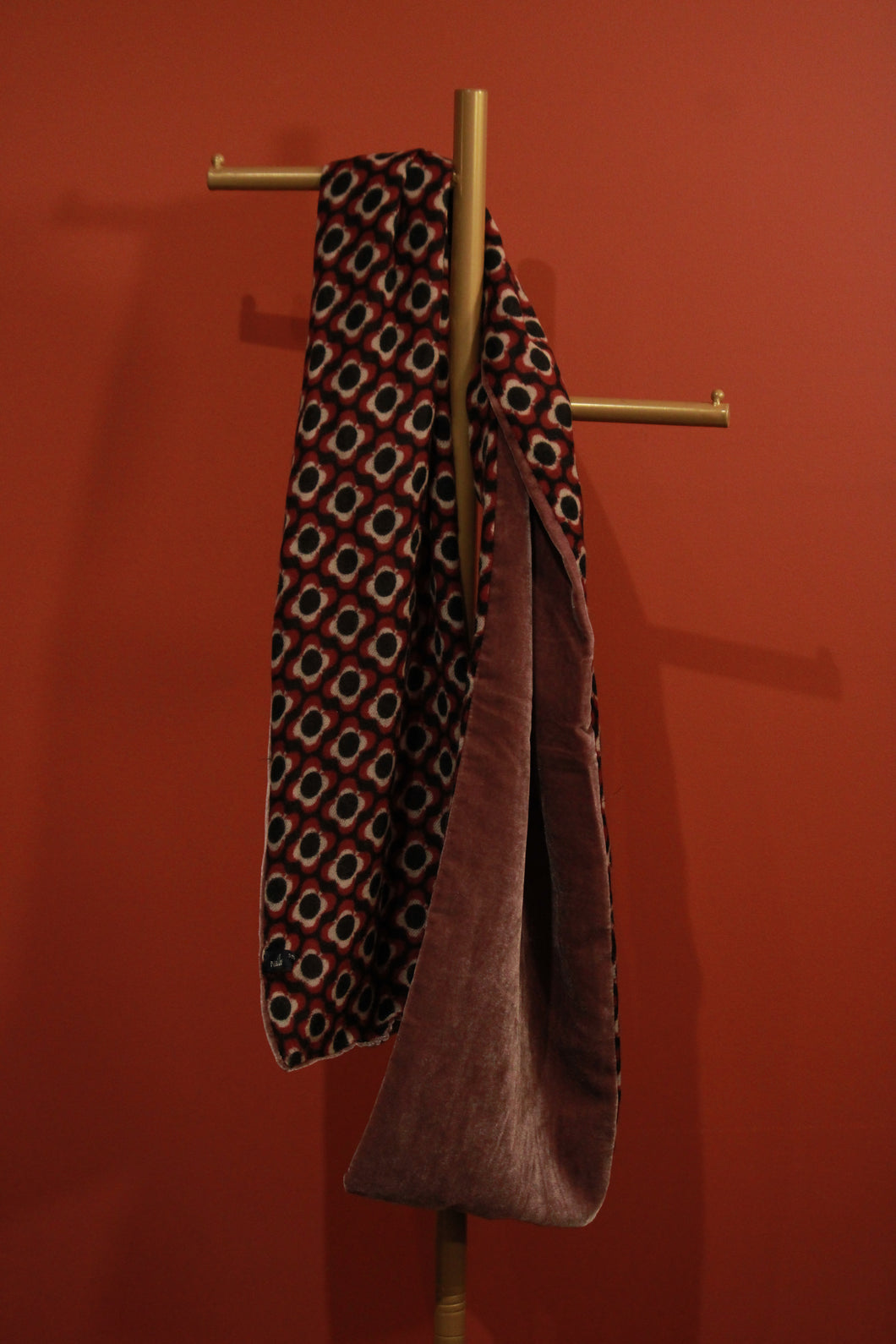 Stola velluto bordeaux