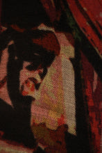 Carica l'immagine nel visualizzatore di Gallery, Stola velluto pennellata bordeaux
