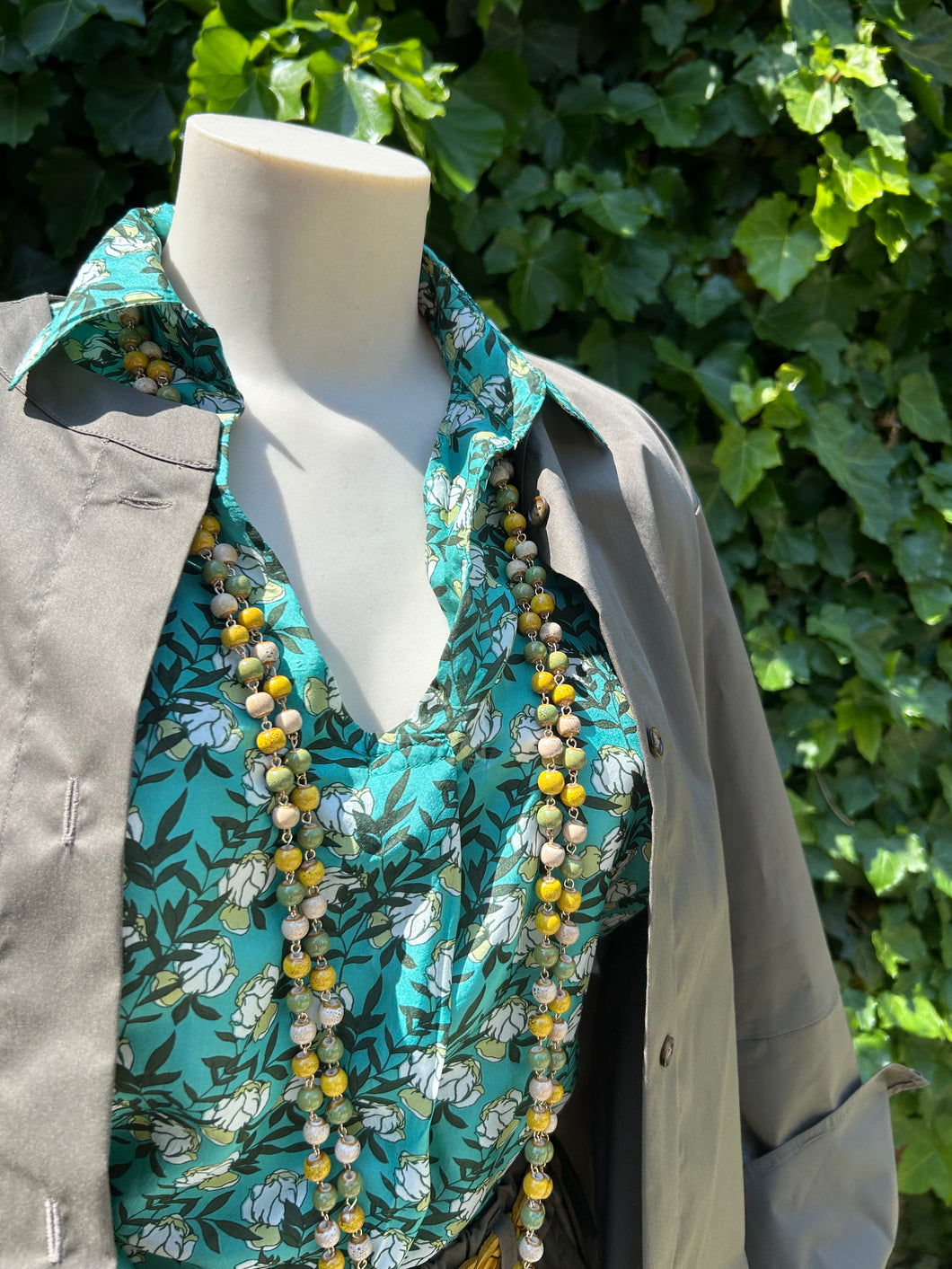 ATELIER PIECES UNIQUES CAMICIA  SETA  POLO STAMPA