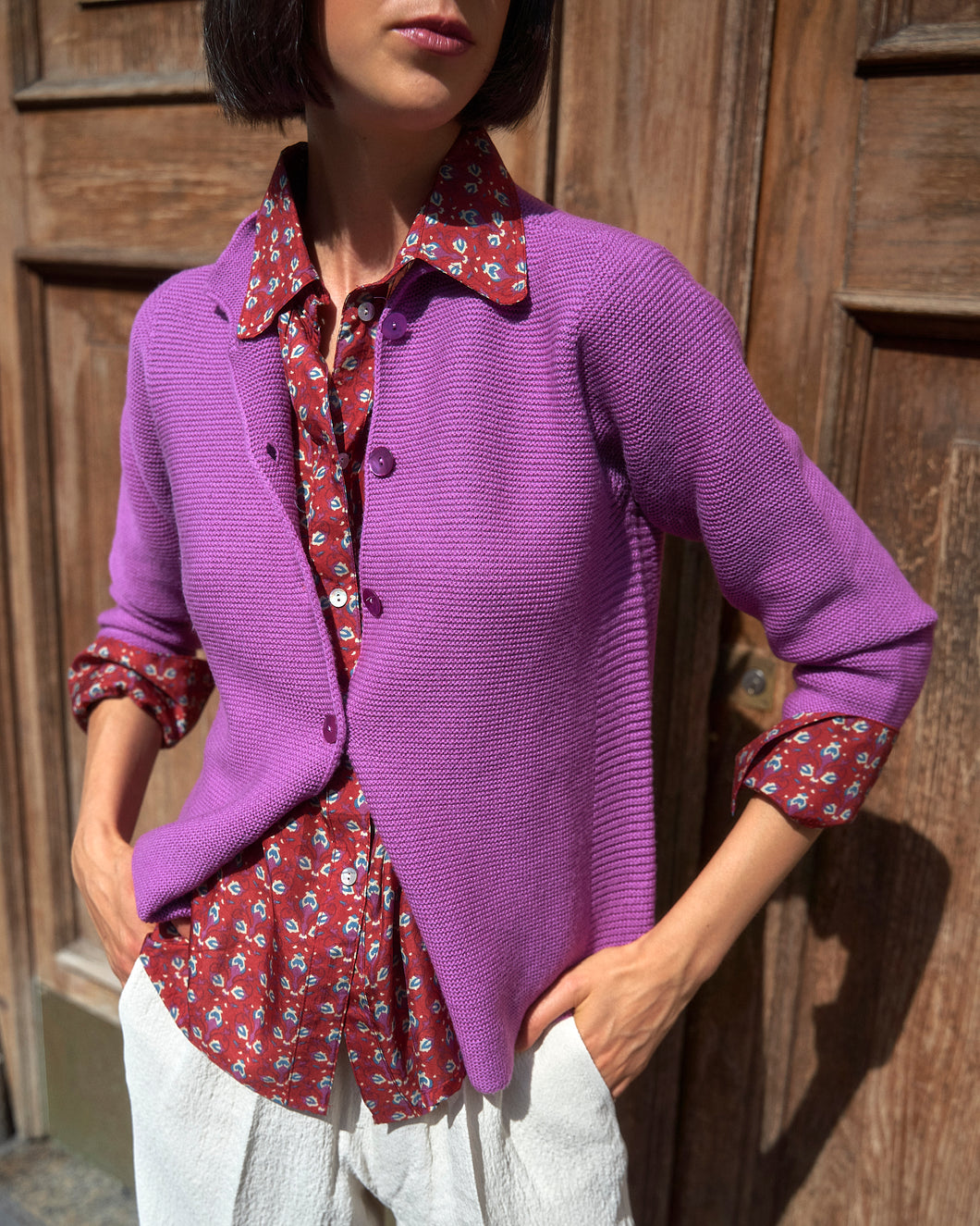 Giacchina maglia Links Orchidea