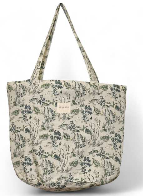 Borsa Grande verde foglie