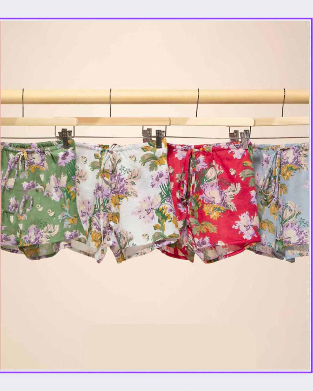 Shorts Culisse Stampa Fiore