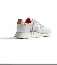 Carica l&#39;immagine nel visualizzatore di Gallery, Sneakers Suede Nylon Bianco
