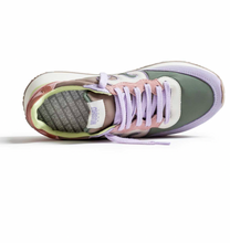 Carica l&#39;immagine nel visualizzatore di Gallery, Sneakers Suede Nylon Lilla Verde
