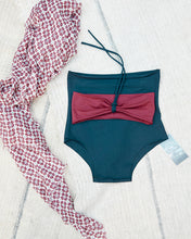 Carica l&#39;immagine nel visualizzatore di Gallery, Bikini Culotte Fascia Bicolore Persian Red/Legion Blue
