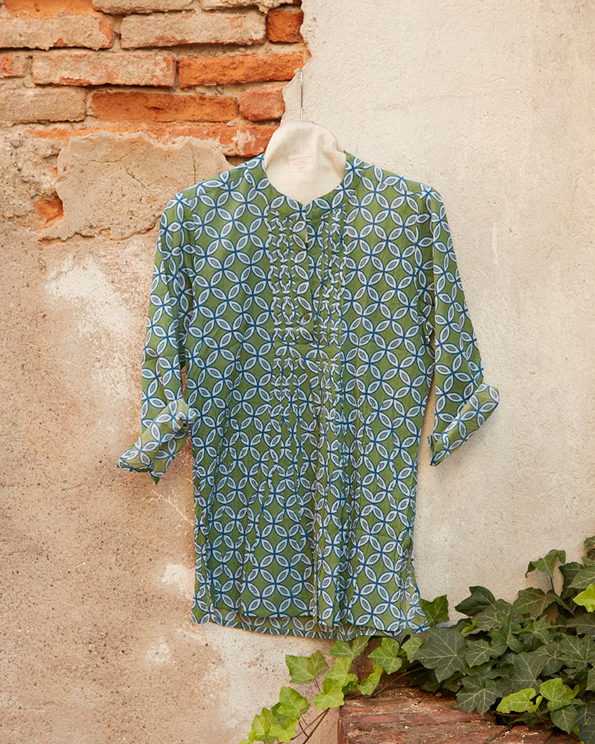 Camicia Arriccio Geo Verde