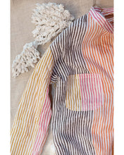 Carica l&#39;immagine nel visualizzatore di Gallery, Camicia Cotone Collo Mao Happy Stripes
