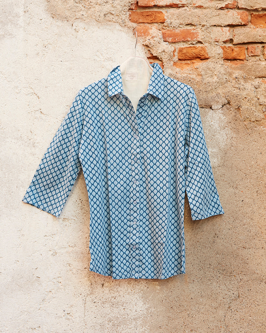 Camicia Jersey Geo Pavone