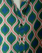 Carica l&#39;immagine nel visualizzatore di Gallery, Camicia Jersey Onda Verde/Rosa
