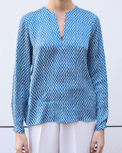 Carica l&#39;immagine nel visualizzatore di Gallery, Camicia Scollo Taglio Geo Ottanio
