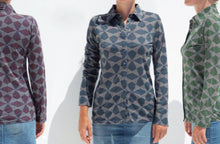 Carica l&#39;immagine nel visualizzatore di Gallery, Camicia Jersey Cotone Stampata Verde
