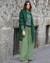 Carica l&#39;immagine nel visualizzatore di Gallery, Cappotto Doppiopetto Bouclé Verde
