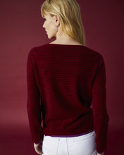 Carica l&#39;immagine nel visualizzatore di Gallery, Maglia Girocollo Riga Cashmere Bordeaux/Aubergine
