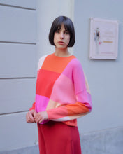 Carica l&#39;immagine nel visualizzatore di Gallery, Maglia Oversized Cashmere Patch Arancio
