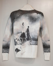 Carica l&#39;immagine nel visualizzatore di Gallery, Maglia Cashmere-Silk Exclusive Bianco-Nero
