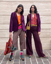 Carica l&#39;immagine nel visualizzatore di Gallery, Pantagonna Tweed Avorio/Bordeaux
