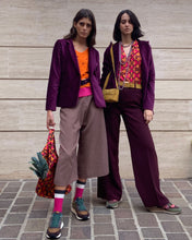 Carica l&#39;immagine nel visualizzatore di Gallery, Pantagonna Tweed Avorio/Bordeaux
