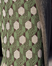 Carica l&#39;immagine nel visualizzatore di Gallery, Pantalone Palazzo Jersey Jacquard Verde/Caffè
