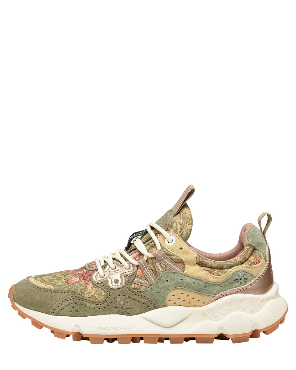 Sneakers Suede Canvas Garden Flower